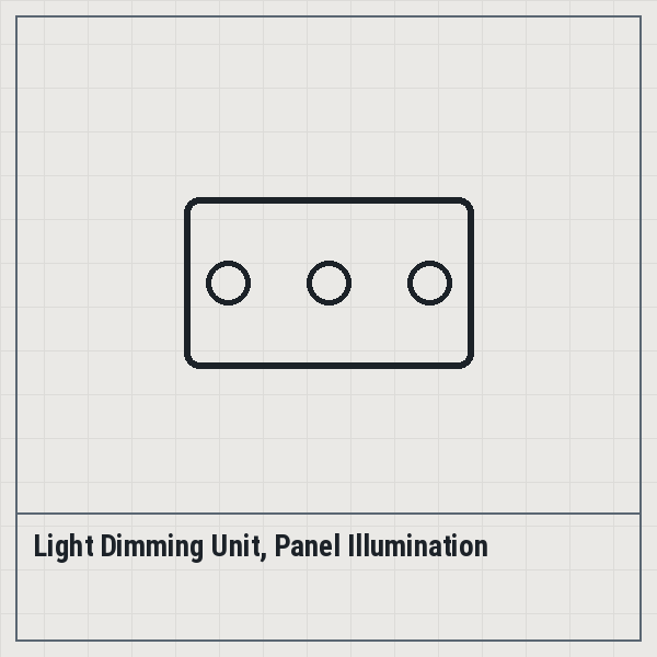 Light Dimming Unit, Panel Illumination