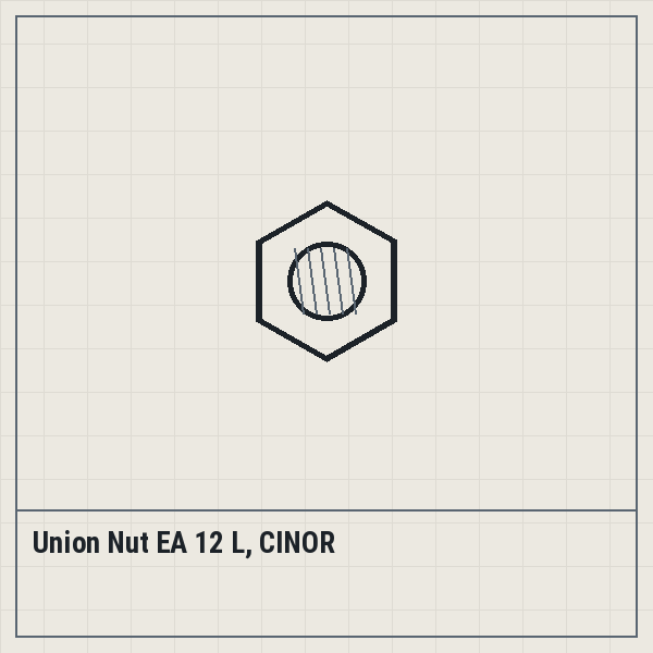 Union Nut EA 12 L, CINOR