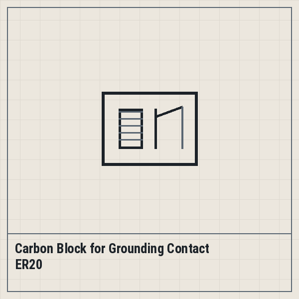 Carbon Block for Grounding Contact ER20