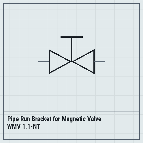 Pipe Run Bracket for Magnetic Valve WMV 1.1-NT