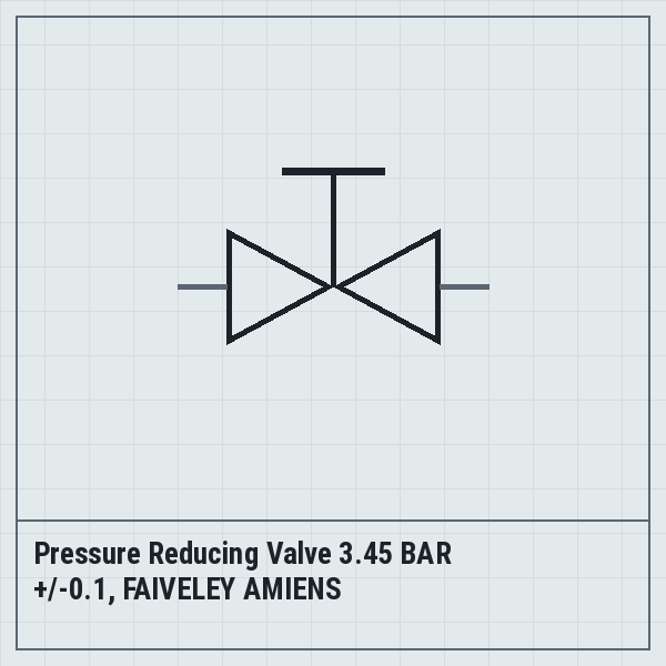 Pressure Reducing Valve 3.45 BAR +/-0.1, FAIVELEY AMIENS