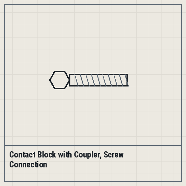 Contact Block with Coupler, Screw Connection