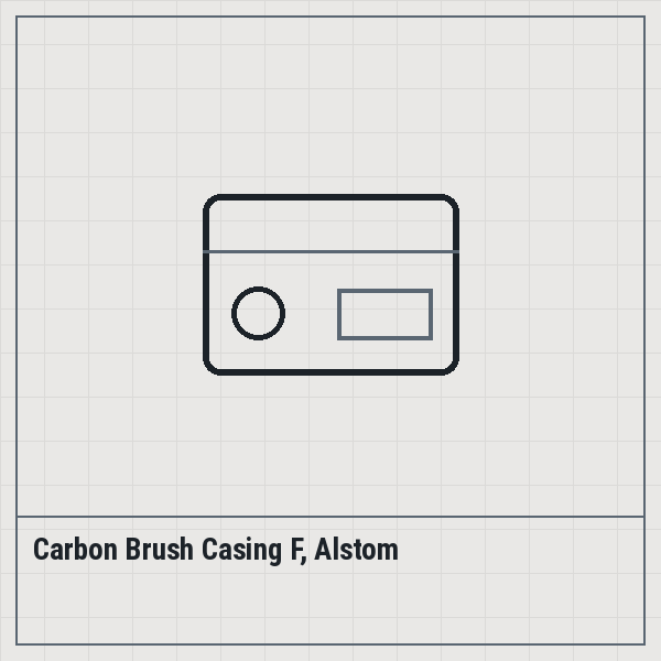 Carbon Brush Casing F, Alstom
