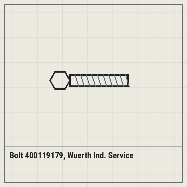 Bolt 400119179, Wuerth Ind. Service