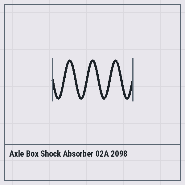 Axle Box Shock Absorber 02A 2098