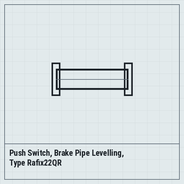 Push Switch, Brake Pipe Levelling, Type Rafix22QR