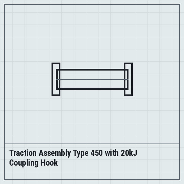 Traction Assembly Type 450 with 20kJ Coupling Hook