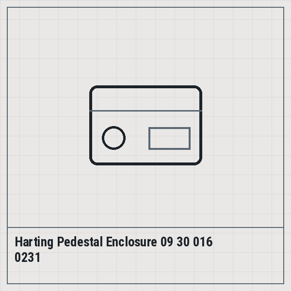 Harting Pedestal Enclosure 09 30 016 0231