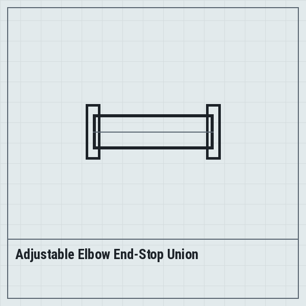 Adjustable Elbow End-Stop Union