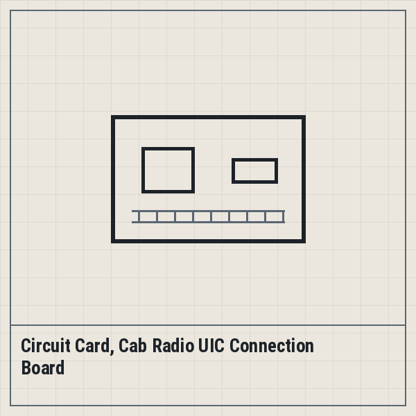 Circuit Card, Cab Radio UIC Connection Board