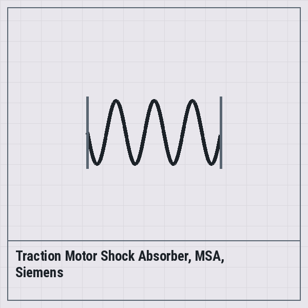 Traction Motor Shock Absorber, MSA, Siemens