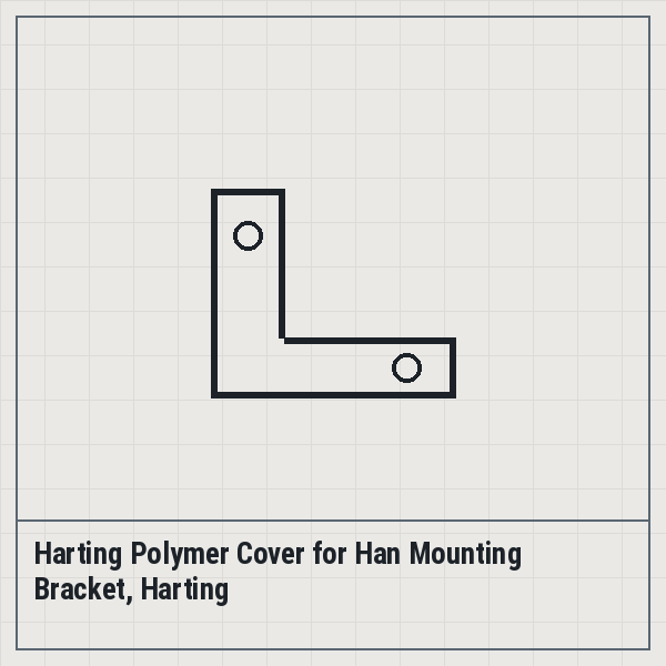 Harting Polymer Cover for Han Mounting Bracket, Harting