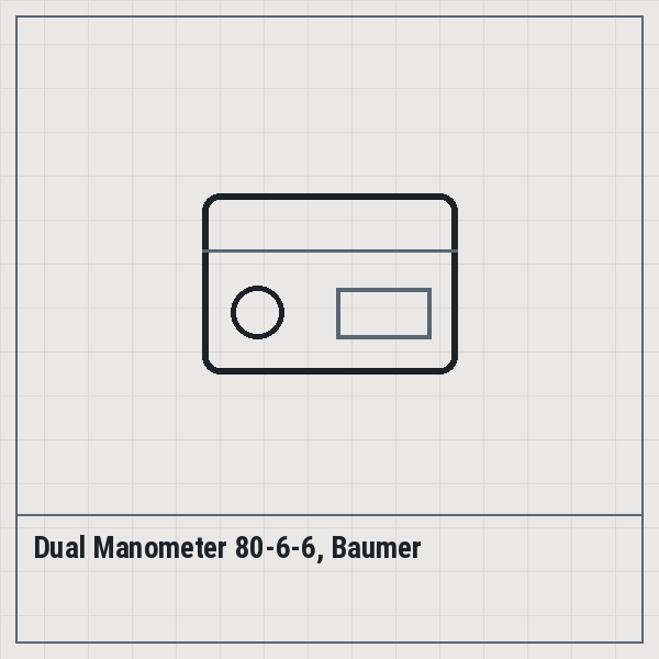 Dual Manometer 80-6-6, Baumer