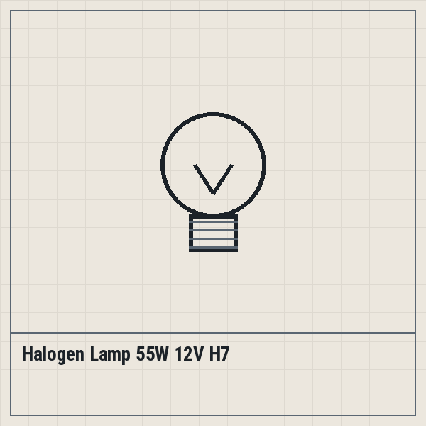 Halogen Lamp 55W 12V H7
