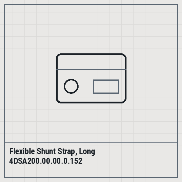 Flexible Shunt Strap, Long 4DSA200.00.00.0.152