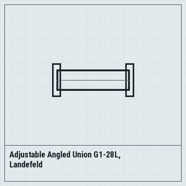 Adjustable Angled Union G1-28L, Landefeld