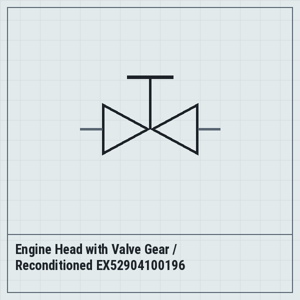Engine Head with Valve Gear / Reconditioned EX52904100196