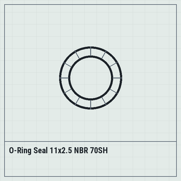 O-Ring Seal 11x2.5 NBR 70SH