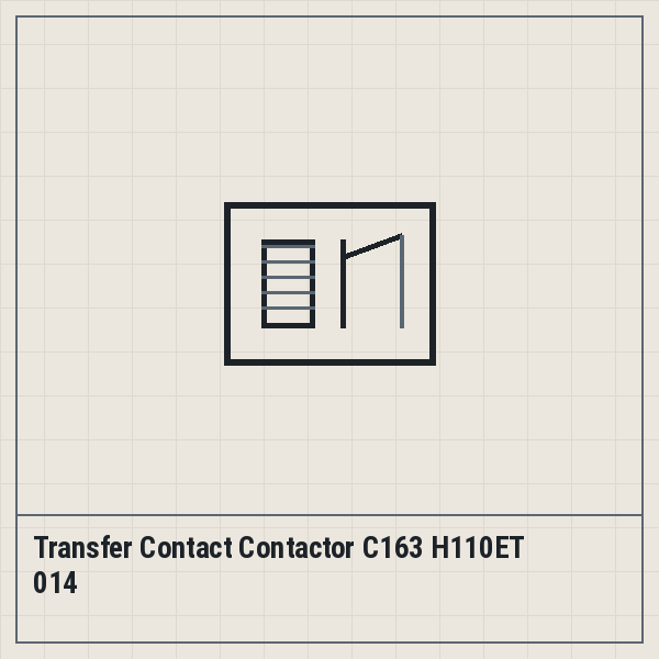 Transfer Contact Contactor C163 H110ET 014