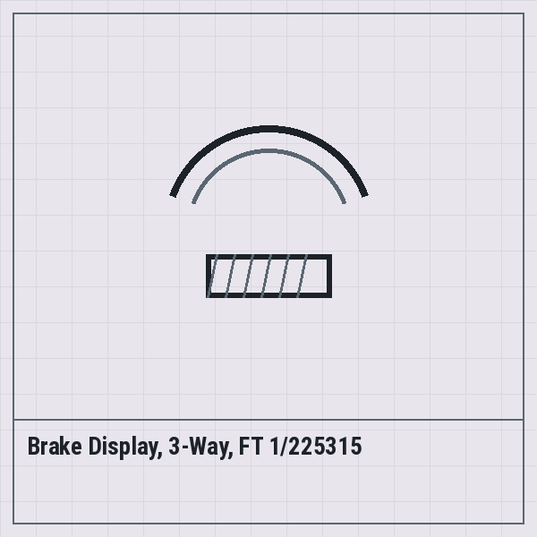 Brake Display, 3-Way, FT 1/225315