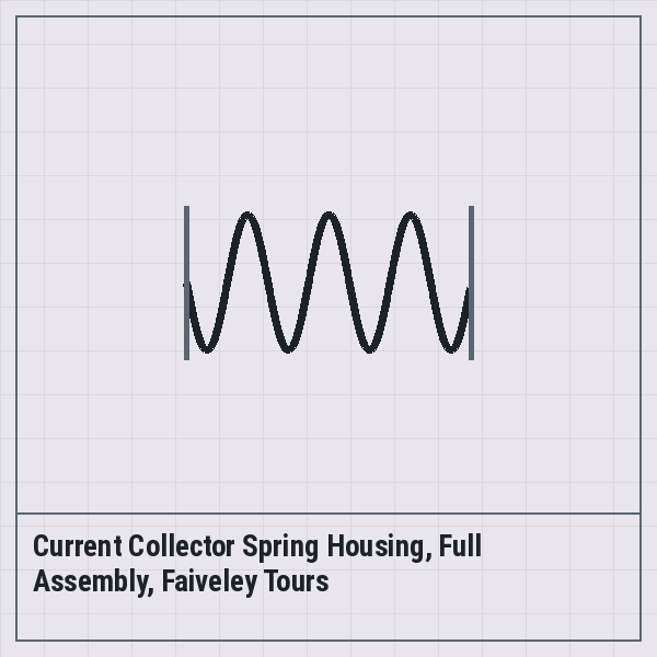 Current Collector Spring Housing, Full Assembly, Faiveley Tours