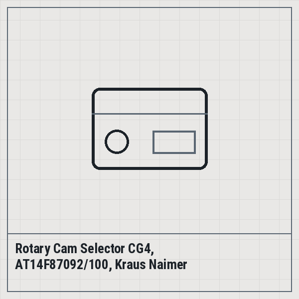 Rotary Cam Selector CG4, AT14F87092/100, Kraus Naimer