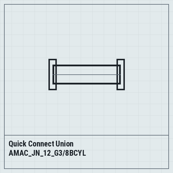 Quick Connect Union AMAC_JN_12_G3/8BCYL