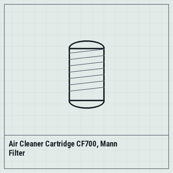 Air Cleaner Cartridge CF700, Mann Filter