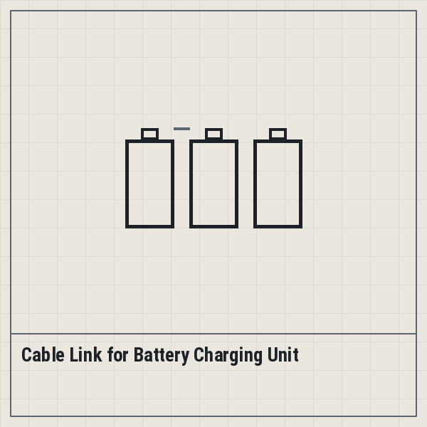 Cable Link for Battery Charging Unit