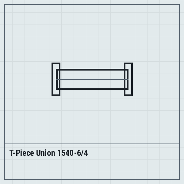 T-Piece Union 1540-6/4