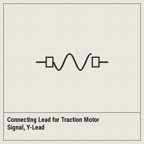 Connecting Lead for Traction Motor Signal, Y-Lead
