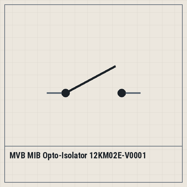 MVB MIB Opto-Isolator 12KM02E-V0001