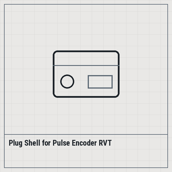 Plug Shell for Pulse Encoder RVT