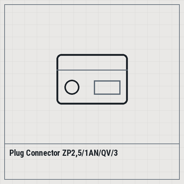Plug Connector ZP2,5/1AN/QV/3