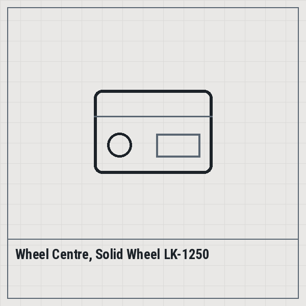 Wheel Centre, Solid Wheel LK-1250