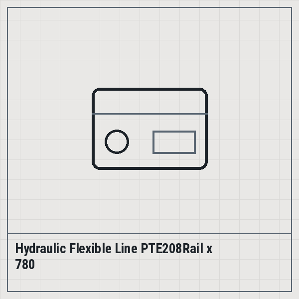 Hydraulic Flexible Line PTE208Rail x 780