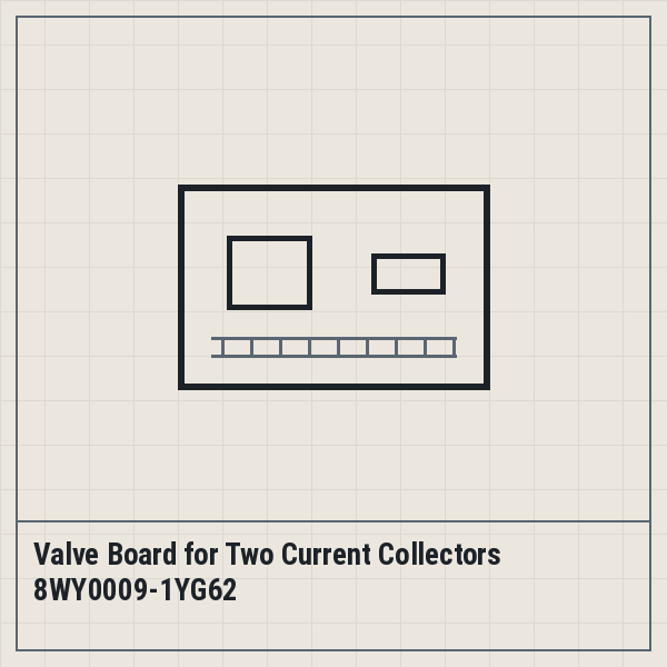 Valve Board for Two Current Collectors 8WY0009-1YG62