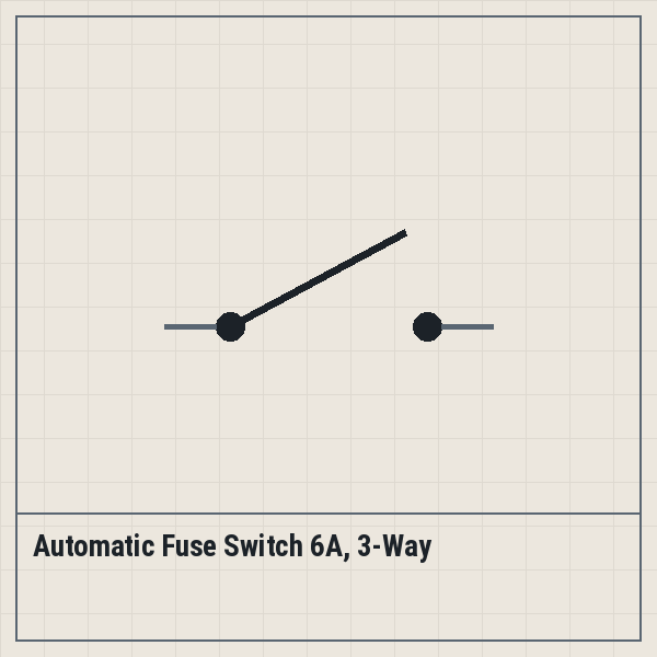 Automatic Fuse Switch 6A, 3-Way