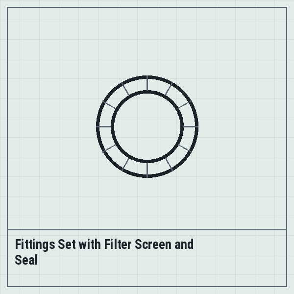 Fittings Set with Filter Screen and Seal