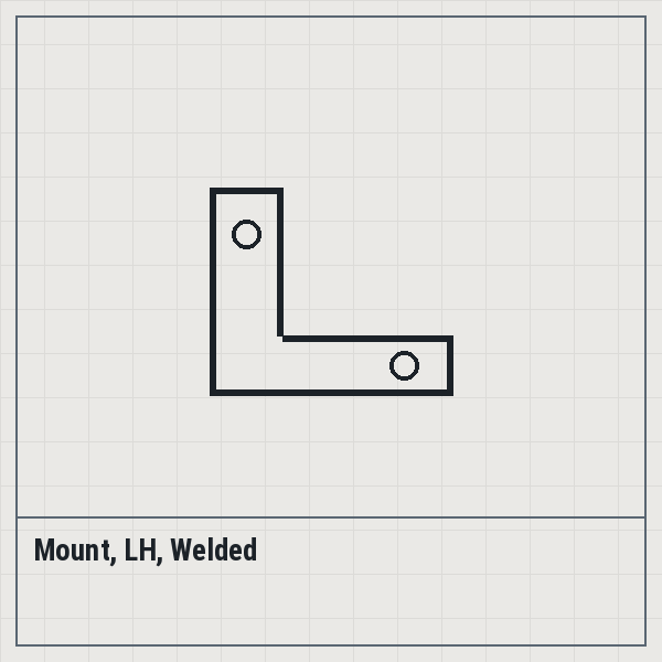 Mount, LH, Welded