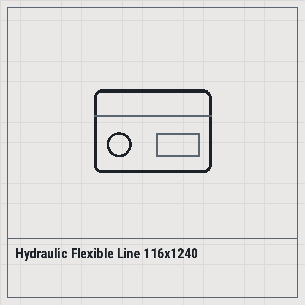 Hydraulic Flexible Line 116x1240
