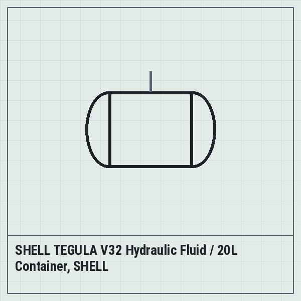 SHELL TEGULA V32 Hydraulic Fluid / 20L Container, SHELL
