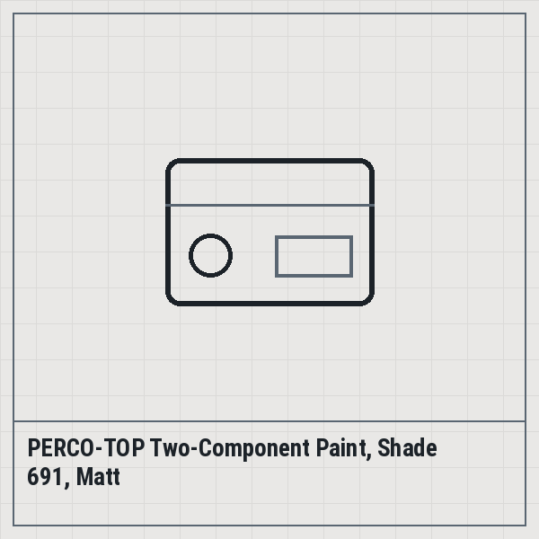 PERCO-TOP Two-Component Paint, Shade 691, Matt