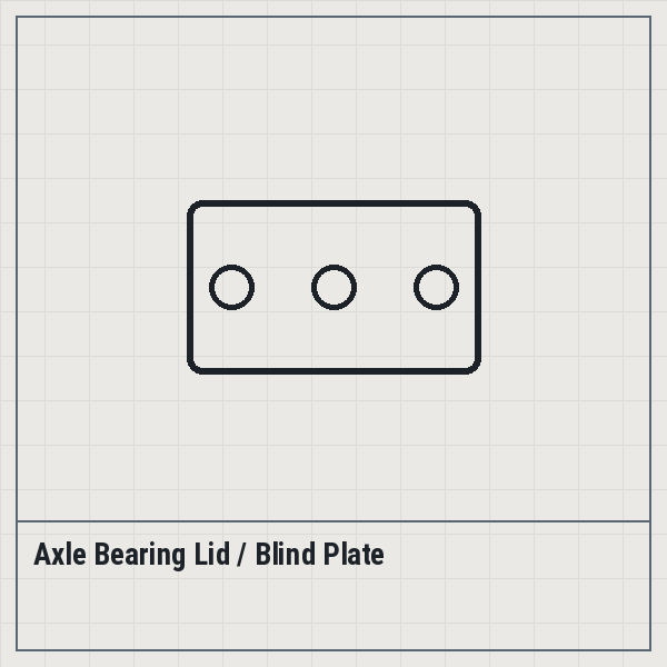 Axle Bearing Lid / Blind Plate