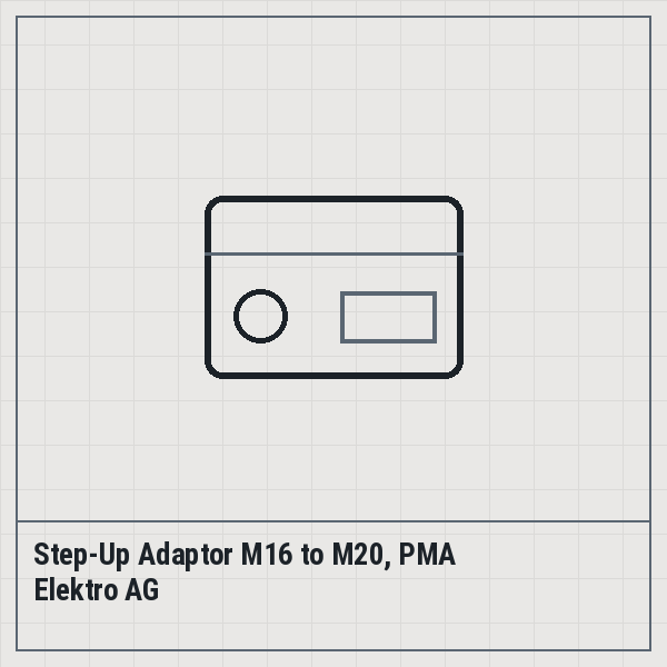 Step-Up Adaptor M16 to M20, PMA Elektro AG