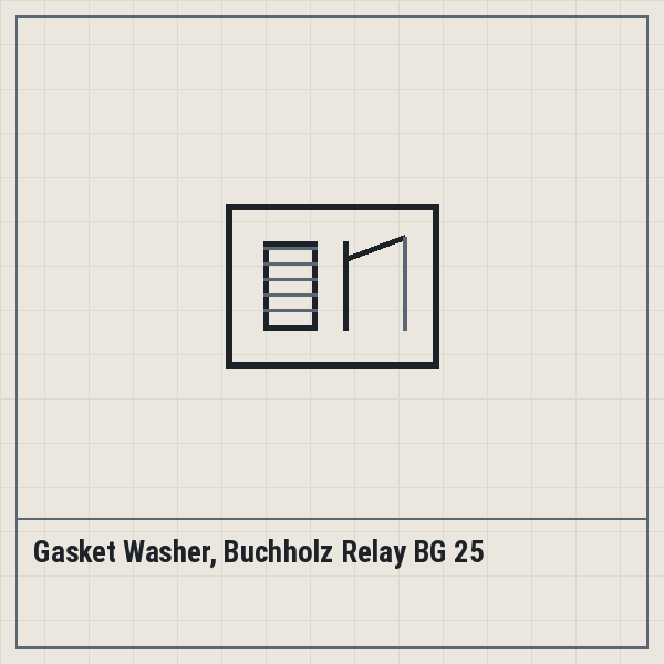 Gasket Washer, Buchholz Relay BG 25