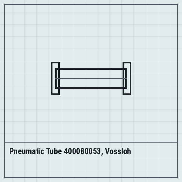Pneumatic Tube 400080053, Vossloh