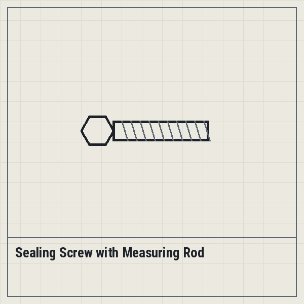 Sealing Screw with Measuring Rod