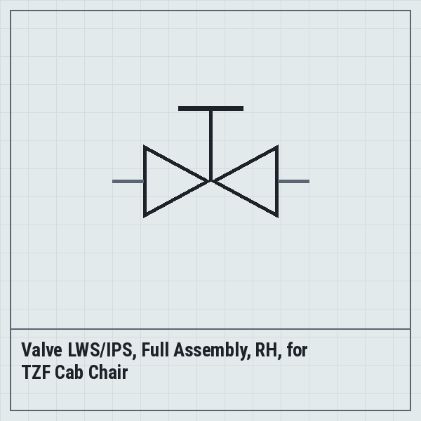 Valve LWS/IPS, Full Assembly, RH, for TZF Cab Chair