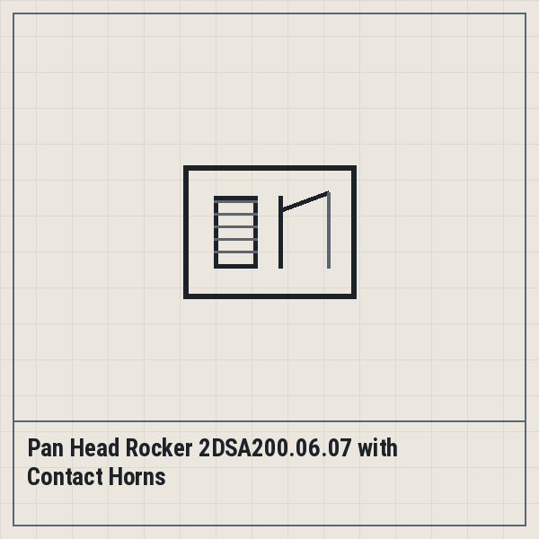 Pan Head Rocker 2DSA200.06.07 with Contact Horns